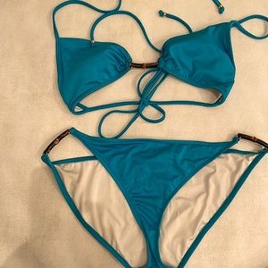 Milly Cabana bikini turquoise size L